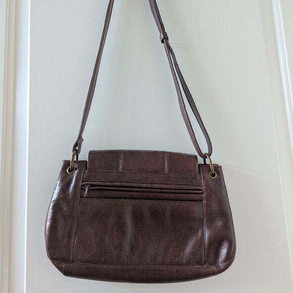 Derek Alexander Brown Leather Shoulder Bag Purse Classic Minimalist 90s 1990s - Picture 3 of 4